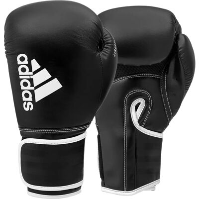 adidas Hybrid 80 Bokshandschoenen - Zwart/Wit - 14 oz - Bokstype adidas Hybrid 80 Bokshandschoenen - Zwart/Wit - 14 oz - Bokstype