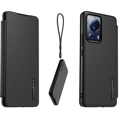 Coque noire Xiaomi 13 Lite avec bracelet de poignet Coque noire Xiaomi 13 Lite avec bracelet de poignet