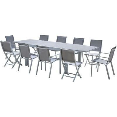 Ensemble de Jardin Blanc en Aluminium Wilsa - Garden Lounge Set - Publicité Ensemble de Jardin Blanc en Aluminium Wilsa - Garden Lounge Set - Publicité