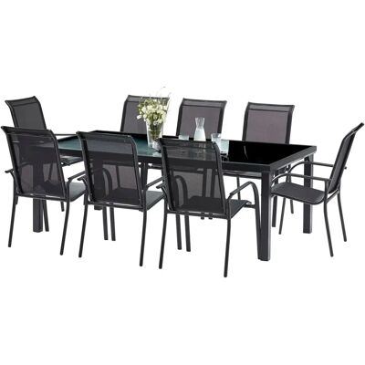 Wilsa - Salon de jardin aluminium - 8 places - Mobilier de jardin - Publicité Wilsa - Salon de jardin aluminium - 8 places - Mobilier de jardin - Publicité