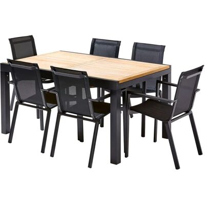 Wilsa Table de Jardin Bali Moderne Extensible 6-10 Places - Publicité Wilsa Table de Jardin Bali Moderne Extensible 6-10 Places - Publicité