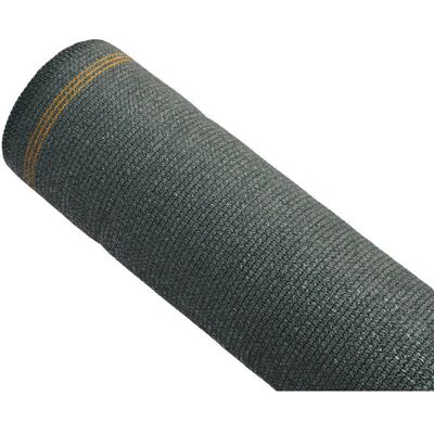 Écran de confidentialité en toile tissée vert foncé - 10m x 1,2m - Publicité Écran de confidentialité en toile tissée vert foncé - 10m x 1,2m - Publicité