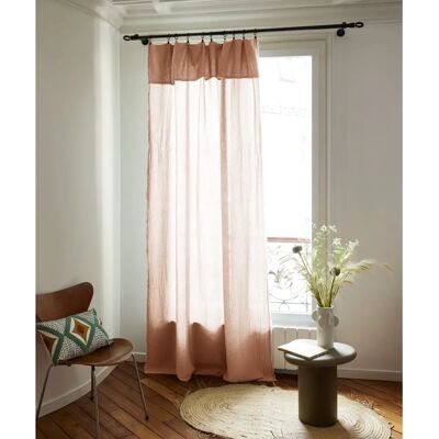MADURA - LOU pêche rosé - 145x280 cm - Curtain panel - Publicité MADURA - LOU pêche rosé - 145x280 cm - Curtain panel - Publicité