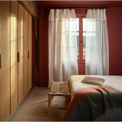 MADURA - Shadow - Blanc - bourdon ocre - Curtain panel - Publicité MADURA - Shadow - Blanc - bourdon ocre - Curtain panel - Publicité