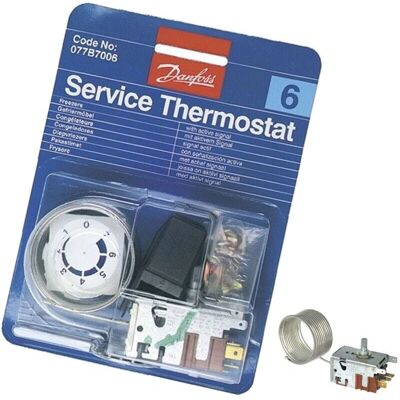 Thermostat Danfoss N°6 - Réfrigérateur Congélateur - Pièce d'origine - Publicité Thermostat Danfoss N°6 - Réfrigérateur Congélateur - Pièce d'origine - Publicité