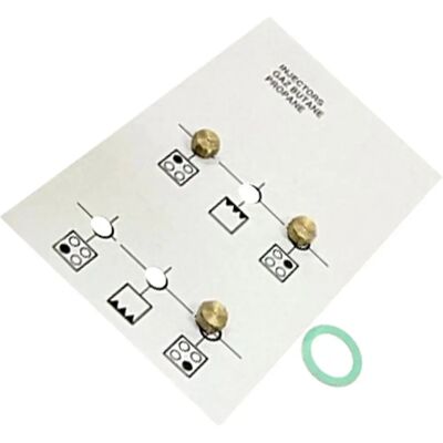 Beko Modello 4431900075 Kit Iniettori Gas - Per Fornelli e Forni a Gas Beko Modello 4431900075 Kit Iniettori Gas - Per Fornelli e Forni a Gas