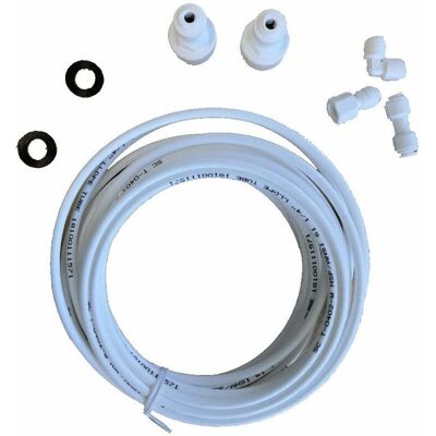Kit d'entrée d'eau WPRO : tuyau 6 m + raccords - Réfrigérateur Congélateur - Publicité Kit d'entrée d'eau WPRO : tuyau 6 m + raccords - Réfrigérateur Congélateur - Publicité