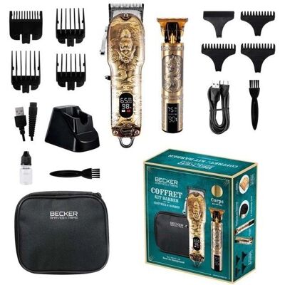 Kit de tondeuse sans fil Becker Twinbarber avec trousse de voyage - Kit de tondeuse - Publicité Kit de tondeuse sans fil Becker Twinbarber avec trousse de voyage - Kit de tondeuse - Publicité