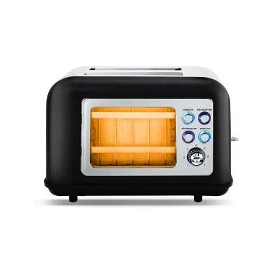 Kitchencook TOASTEO GLASS - Noir - Grille-pain - Publicité Kitchencook TOASTEO GLASS - Noir - Grille-pain - Publicité
