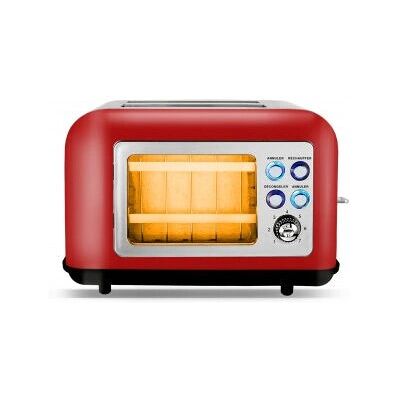 Kitchencook Torreteo Szklany Czerwony - Toaster Kitchencook Torreteo Szklany Czerwony - Toaster