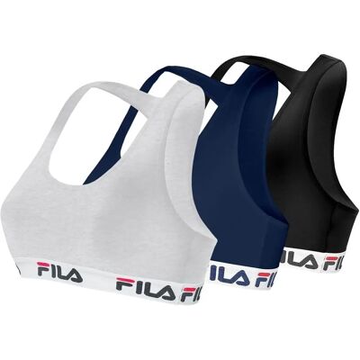 Fila Pack de 3 Soutiens-gorge en Coton - Multi - M Fila Pack de 3 Soutiens-gorge en Coton - Multi - M