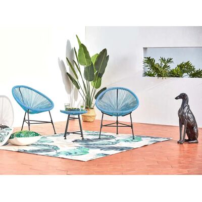 Concept-usine - Juego de 2 sillones huevo azul acapulco Concept-usine - Juego de 2 sillones huevo azul acapulco
