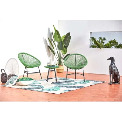 Concept Usine Ensemble de Mobilier d'Extérieur Acapulco - Vert - Publicité Concept Usine Ensemble de Mobilier d'Extérieur Acapulco - Vert - Publicité