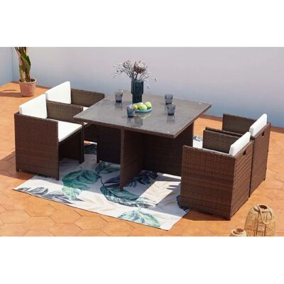 Concept Usine - miami - Marrone/Bianco - Set da giardino Concept Usine - miami - Marrone/Bianco - Set da giardino