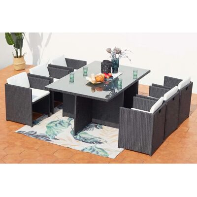 Concept Usine - Miami 6 - Negro/Blanco - Garden furniture set Concept Usine - Miami 6 - Negro/Blanco - Garden furniture set