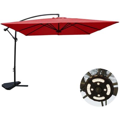 Concept Usine Solenzara Parasol con LED - Protección solar exterior Concept Usine Solenzara Parasol con LED - Protección solar exterior