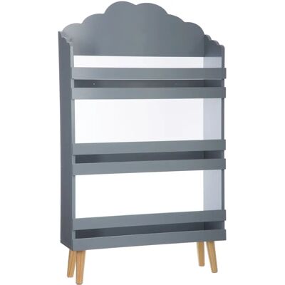 Bibliothèque enfant Atmosphera Kids - 58x58x100cm - Gris - Publicité Bibliothèque enfant Atmosphera Kids - 58x58x100cm - Gris - Publicité