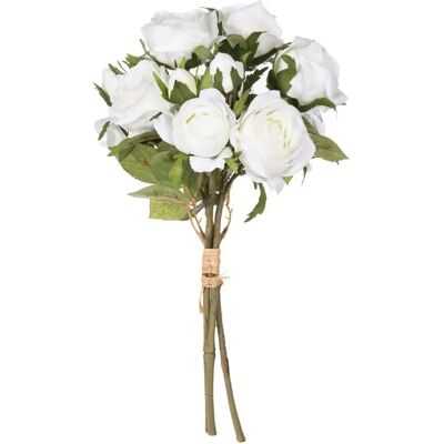 A. - 14 roses - Blanc - 40 cm - Bouquet - Publicité A. - 14 roses - Blanc - 40 cm - Bouquet - Publicité