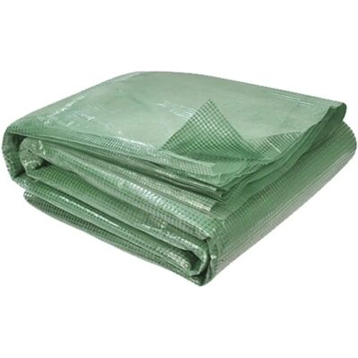 Housse de serre IDMARKET - 130/140 g/m² - 6x3x2m - Vert - Publicité Housse de serre IDMARKET - 130/140 g/m² - 6x3x2m - Vert - Publicité