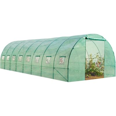 Idmarket 8x3M Gewächshaus Tunnel - Gartenanbau Schutz Idmarket 8x3M Gewächshaus Tunnel - Gartenanbau Schutz
