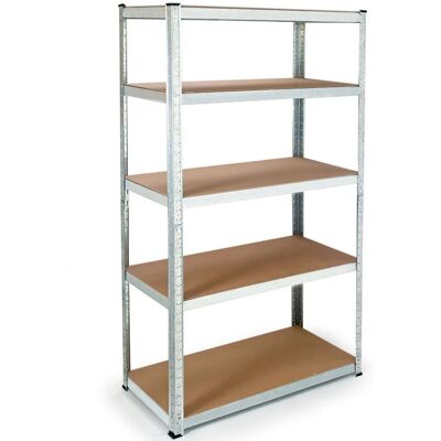 IDMARKET Scaffale in metallo resistente - 5 ripiani IDMARKET Scaffale in metallo resistente - 5 ripiani