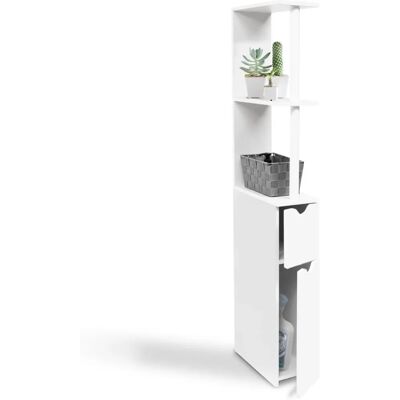 IDMARKET WILLY Étagère de salle de bain blanche - Rangement salle de bain - Publicité IDMARKET WILLY Étagère de salle de bain blanche - Rangement salle de bain - Publicité