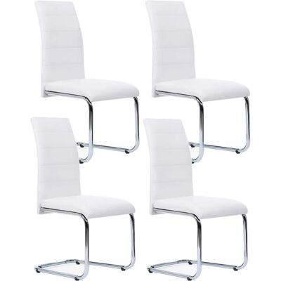 IDMARKET MIA Chaises de salle à manger blanches - Lot de 4 - Publicité IDMARKET MIA Chaises de salle à manger blanches - Lot de 4 - Publicité