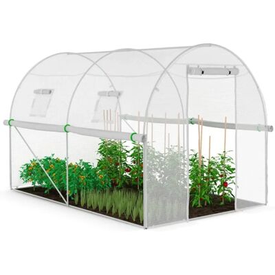 Serra IDMarket Roma 2x3m - Tunnel da giardino in tutte le stagioni Serra IDMarket Roma 2x3m - Tunnel da giardino in tutte le stagioni