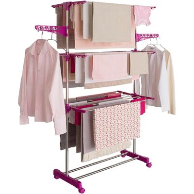 Sèche-linge en acier inoxydable Maxima prune pliable - Sèche-linge Sèche-linge en acier inoxydable Maxima prune pliable - Sèche-linge