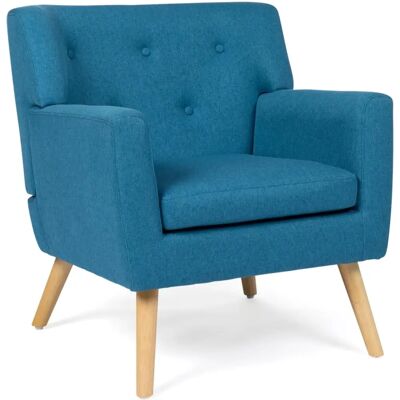 Sillón escandinavo IDMARKET - Patrón de pato azul - Cómodo y elegante Sillón escandinavo IDMARKET - Patrón de pato azul - Cómodo y elegante