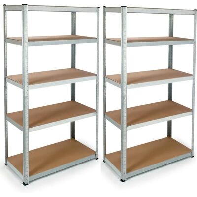 Scaffali Modulari da Garage IDMARKET - 180cm, 10 Vassoi, Heavy Duty Scaffali Modulari da Garage IDMARKET - 180cm, 10 Vassoi, Heavy Duty