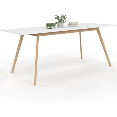 Idmarket Inga Table à Manger Scandinave Extensible - 6 à 10 Personnes Idmarket Inga Table à Manger Scandinave Extensible - 6 à 10 Personnes