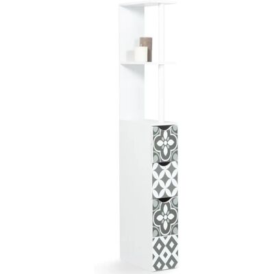 IDMARKET Armoire WC - Bois en mélamine blanche IDMARKET Armoire WC - Bois en mélamine blanche