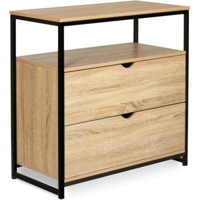 IDMARKET Detroit Industrieller Schubladenschrank - 80x40cm IDMARKET Detroit Industrieller Schubladenschrank - 80x40cm