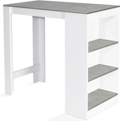 Idmarket Table de Bar Barth - Blanc, Effet Béton, 2-4 Personnes - Publicité Idmarket Table de Bar Barth - Blanc, Effet Béton, 2-4 Personnes - Publicité