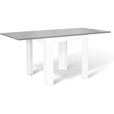 IDMARKET Tavolo da Pranzo Estensibile Dona - Effetto Cemento, 4-8 Persone IDMARKET Tavolo da Pranzo Estensibile Dona - Effetto Cemento, 4-8 Persone