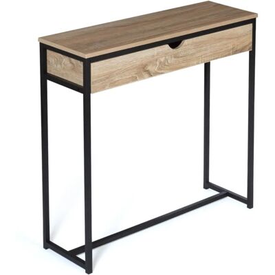 Console stile industriale Detroit - 1 cassetto - IDMARKET Console stile industriale Detroit - 1 cassetto - IDMARKET
