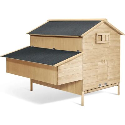 IDMarket Chalet Poulailler 15-18 Poules en Bois IDMarket Chalet Poulailler 15-18 Poules en Bois