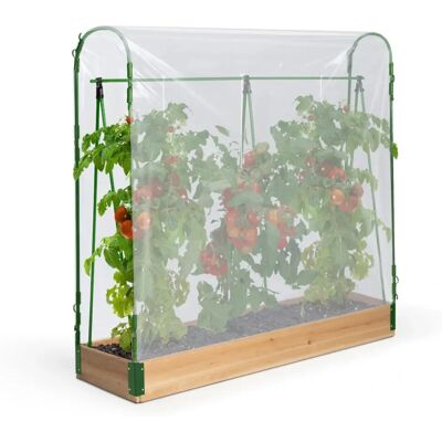 IDMARKET Tomaten-Garten-Set - Komplett mit Abdeckung & Stützen IDMARKET Tomaten-Garten-Set - Komplett mit Abdeckung & Stützen