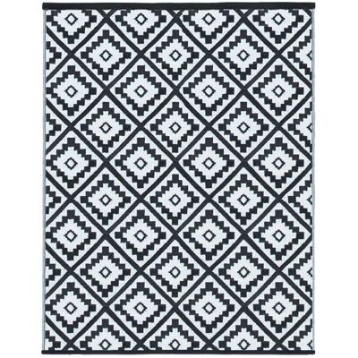 IDMARKET Bahamas Außenläufer - Geometrisch Schwarz - 160 x 260 cm IDMARKET Bahamas Außenläufer - Geometrisch Schwarz - 160 x 260 cm