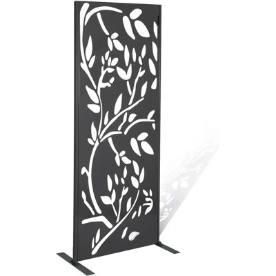 IDMARKET Pannello Decorativo in Metallo - 160x60cm - Grigio IDMARKET Pannello Decorativo in Metallo - 160x60cm - Grigio