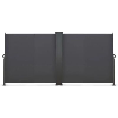 IDMarket Doppelbarer retractable Seitenschutz für Balkon - 160x800cm IDMarket Doppelbarer retractable Seitenschutz für Balkon - 160x800cm