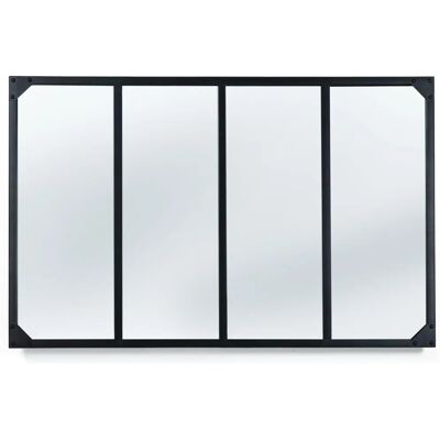 Specchio stile industriale IDMARKET 110x70cm Specchio stile industriale IDMARKET 110x70cm