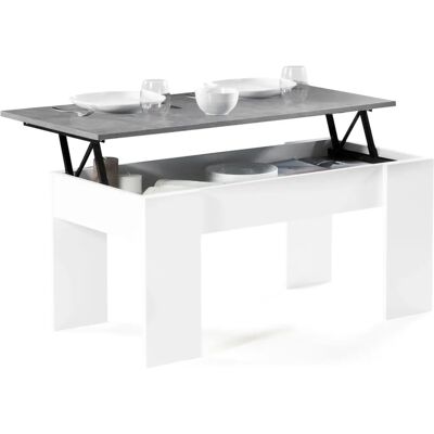 Idmarket TARA Tavolino con piano elevabile - Tavolino Idmarket TARA Tavolino con piano elevabile - Tavolino