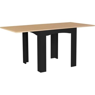 Idmarket Modell Dona Ausziehbarer Esstisch - 6-8 Plätze - Schwarz Buchenholz Idmarket Modell Dona Ausziehbarer Esstisch - 6-8 Plätze - Schwarz Buchenholz
