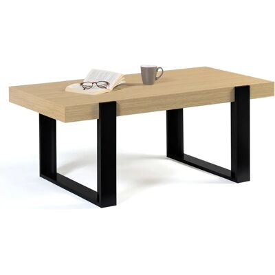 Idmarket Phoenix Couchtisch - Modernes Schwarz-Holz-Design Idmarket Phoenix Couchtisch - Modernes Schwarz-Holz-Design