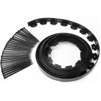 IDMarket Gartenrand Flexibel 8m Schwarz - Garten Begrenzung IDMarket Gartenrand Flexibel 8m Schwarz - Garten Begrenzung