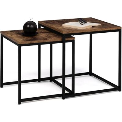 Idmarket Dayton Nisttische - Industrielles Set Idmarket Dayton Nisttische - Industrielles Set