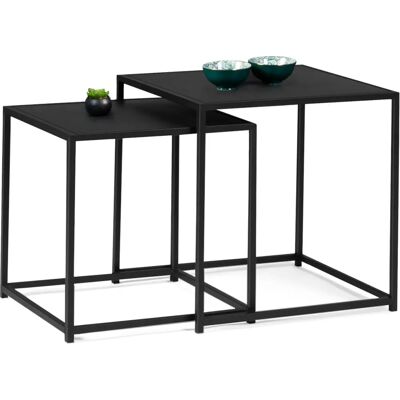 Idmarket Davis 40/45 Industrielle Couchtische - Couchtische Idmarket Davis 40/45 Industrielle Couchtische - Couchtische