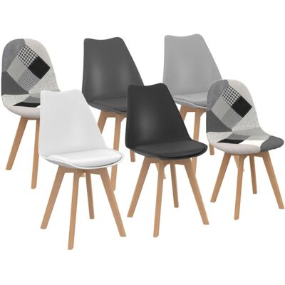 Idmarket - Modèle : Inconnu - Couleurs multiples - Chaise - Style scandinave - Publicité Idmarket - Modèle : Inconnu - Couleurs multiples - Chaise - Style scandinave - Publicité